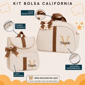 Kit Bolsa Califórnia (Bolsa + Mochila) - Imagem 1